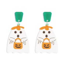 E exaggerating geometry Earring  Acrylic skull earrings woman
