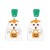 E exaggerating geometry Earring  Acrylic skull earrings woman