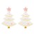 E Acrylic christmas tree earrings  brief creative fashion plates Earring elements earring