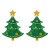 E Acrylic christmas tree earrings  brief creative fashion plates Earring elements earring