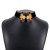 occidental style samll retro flowers chain  velvet enamel personality clavicle necklace woman