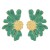 occidental style samll retro flowers chain  velvet enamel personality clavicle necklace woman