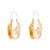 occidental style retro Alloy pattern drop earrings  personality all-Purpose gold Leaf earring Earring w
