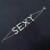 occidental style diamond exaggerating chain personality WordEY fashion necklace