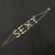 occidental style diamond exaggerating chain personality WordEY fashion necklace
