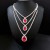  lady multilayer Rhinestone necklace  occidental style personality trend Rhinestone necklace  woman