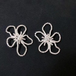 occidental style fashion exaggerating earrings  brilliant Rhinestone Irregular..