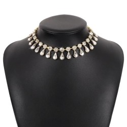 occidental style retro palace wind temperament chain woman  drop diamond claw ..