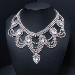  Bohemia exaggerating chain occidental style fashion luxurious Rhinestone crys..