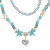 Bohemia pendant starfish turquoise necklaceins wind retro multilayer beads clavicle chain