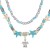 Bohemia pendant starfish turquoise necklaceins wind retro multilayer beads clavicle chain