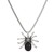  black spider pendant necklace ins wind occidental style personality long style spider clavicle chain swe
