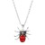  black spider pendant necklace ins wind occidental style personality long style spider clavicle chain swe