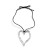 occidental style  exaggerating big love pendant necklace  fashion personality velvet woman