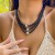 occidental style brief black Collar fashion geometry beads short style beads necklace