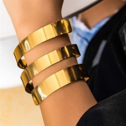 occidental style brief personality retro bangle width geometry punk wind openi..