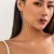 occidental style  punk wind ear stud watch-face  Rhinestone tassel chain Earring