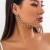 occidental style  punk wind ear stud watch-face  Rhinestone tassel chain Earring