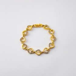 occidental style fashion love hollow bracelet  embed zircon all-Purpose samll ..