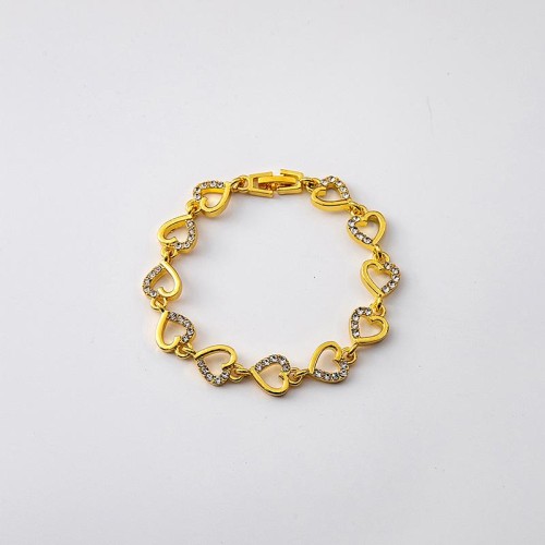 occidental style fashion love hollow bracelet  embed zircon all-Purpose samll brief