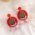 silver christmas Acrylic earrings  Santa Claus christmas tree Earring cartoon earring