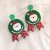 silver christmas Acrylic earrings  Santa Claus christmas tree Earring cartoon earring