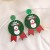 silver christmas Acrylic earrings  Santa Claus christmas tree Earring cartoon earring