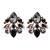 occidental style flowers Modeling ear stud woman earrings personality color Alloy