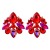 occidental style flowers Modeling ear stud woman earrings personality color Alloy