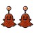 occidental style creative cartoon lovely samll Pearl earrings Earring