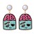 occidental style creative cartoon lovely samll Pearl earrings Earring