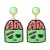occidental style creative cartoon lovely samll Pearl earrings Earring
