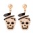 occidental style creative cartoon lovely samll Pearl earrings skull Earring