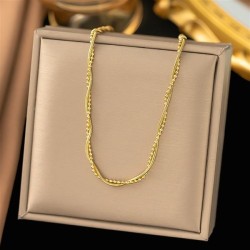  necklace color samll clavicle chaink occidental style all-Purpose titanium st..