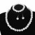  bride sweater chain chain diamond Artificial Pearl necklace ear stud bracelet set