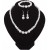  bride sweater chain chain diamond Artificial Pearl necklace ear stud bracelet set