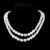  bride sweater chain chain diamond Artificial Pearl necklace ear stud bracelet set