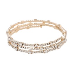 occidental style bride fully-jewelled multilayer elasticity bracelet more row ..