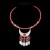  ethnic style Collar necklace  handmade imitate silver necklace Collar  Beads Leaf tassel head