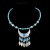  ethnic style Collar necklace  handmade imitate silver necklace Collar  Beads Leaf tassel head