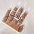 occidental style samll creative ring set  flowers leaves cirque gold ring