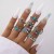 occidental style retro wind imitate turquoise ring  flowers leaves eagle geometry ring set woman