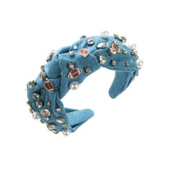 occidental style Olives Headband woman diamond Pearl jean Headband high temper..