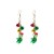 christmas elements crystal earrings woman colour christmas flowers Earring