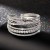 occidental style diamond steel wire bangle row opening twining Rhinestone bracelet fully-jewelled woman