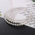  Korean bride shine Rhinestone set  Round fully-jewelled bracelet earrings necklace three
