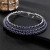  Korean bride shine Rhinestone set  Round fully-jewelled bracelet earrings necklace three