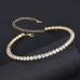  Korean bride shine Rhinestone set  Round fully-jewelled bracelet earrings necklace three