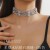 occidental style super drop zircon clavicle chain   fully-jewelled multilayer chain necklace w