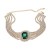 bronze necklace occidental style exaggerating woman square Rhinestone fully-jewelled banquet chainnecklace